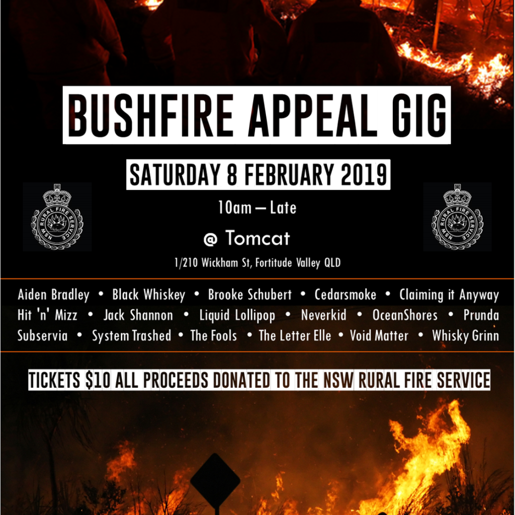 Tomcat Bushfire Appeal Gig
